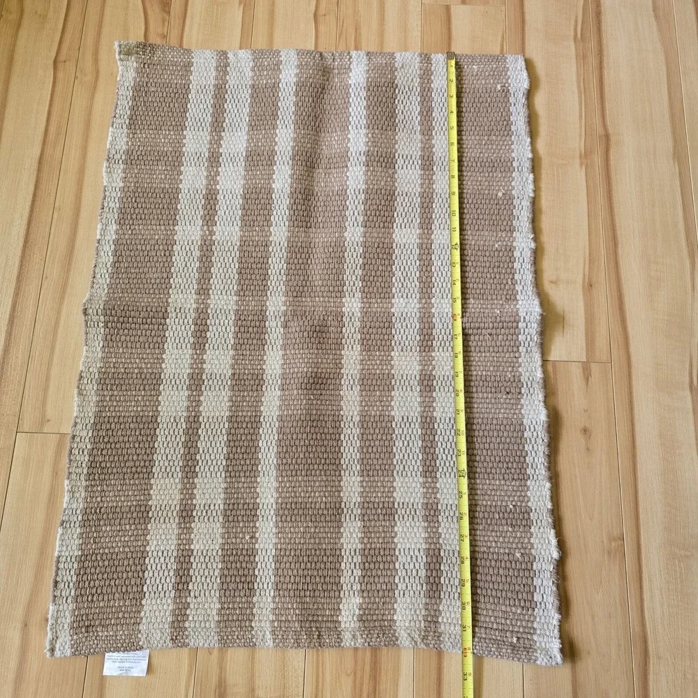 Huntington Home 100% Cotton Braided Rag Rug Made in India Browns  32
